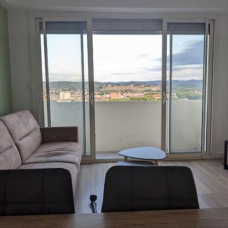 Appartment - Vue Imprenable Sur La Cite Medievale - Parking Gratuit - Climatise カルカソンヌ エクステリア 写真