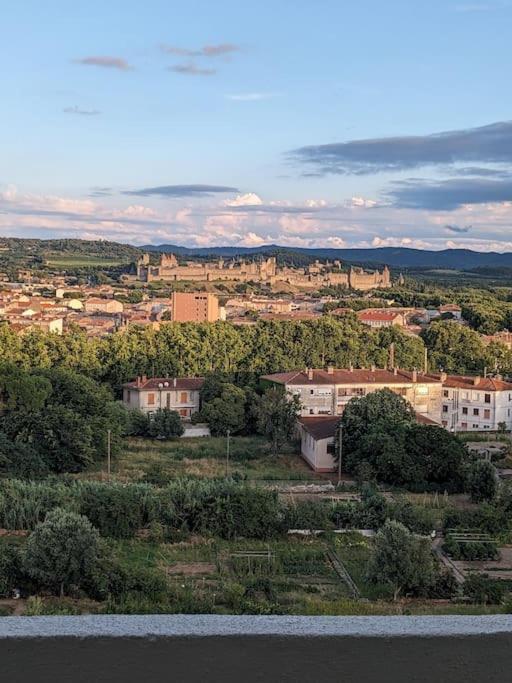 Appartment - Vue Imprenable Sur La Cite Medievale - Parking Gratuit - Climatise カルカソンヌ エクステリア 写真